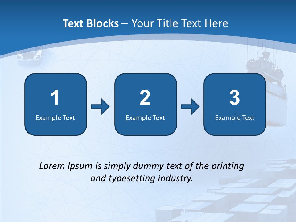 Ship Shipping Earth PowerPoint Template
