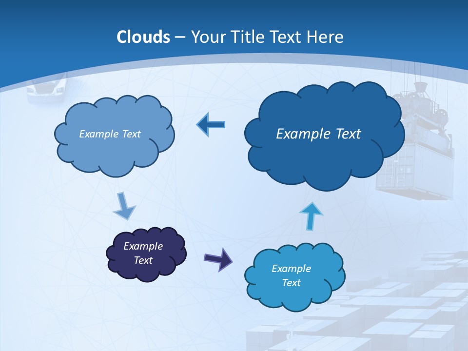 Ship Shipping Earth PowerPoint Template