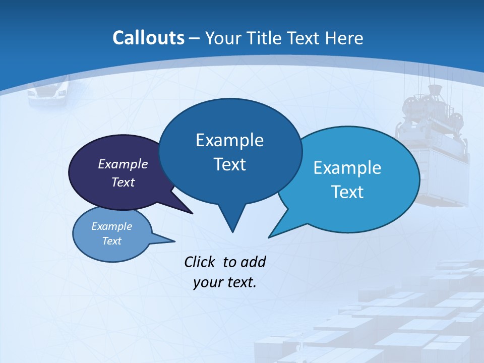 Ship Shipping Earth PowerPoint Template