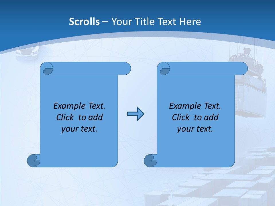 Ship Shipping Earth PowerPoint Template