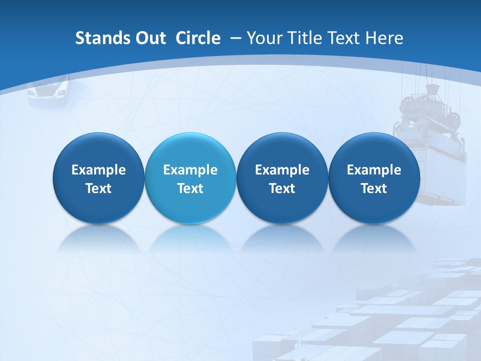 Ship Shipping Earth PowerPoint Template