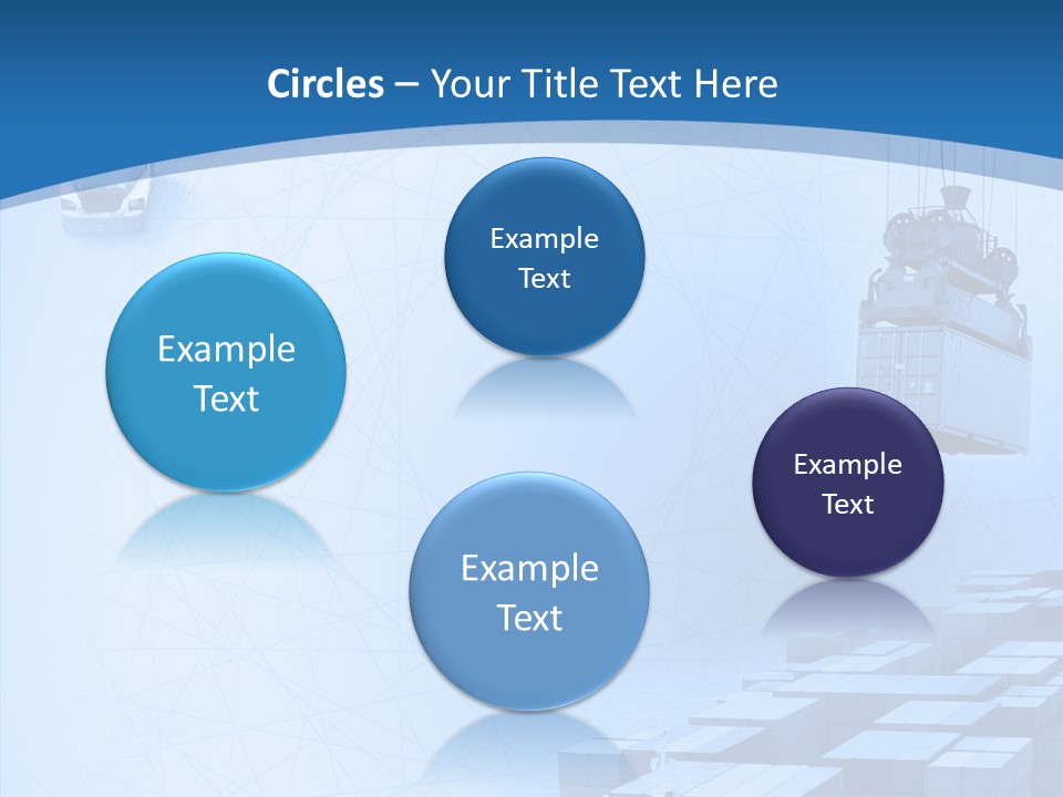 Ship Shipping Earth PowerPoint Template
