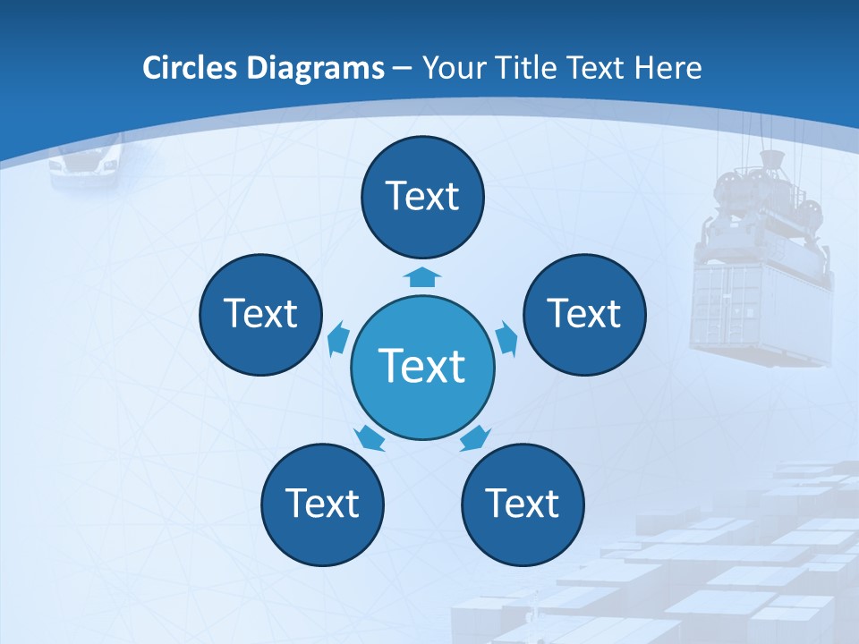 Ship Shipping Earth PowerPoint Template