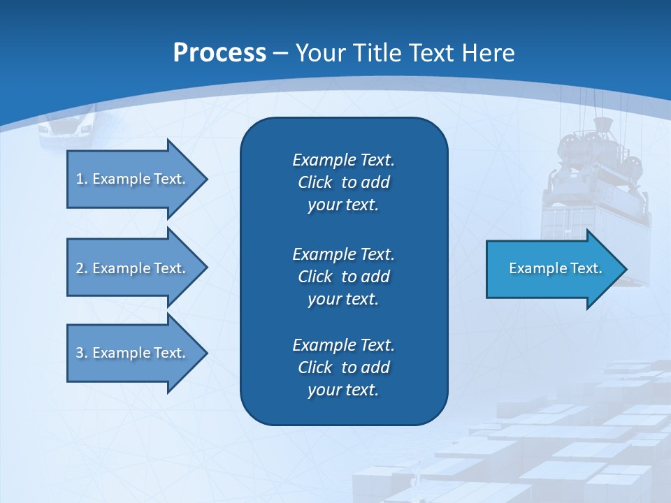 Ship Shipping Earth PowerPoint Template