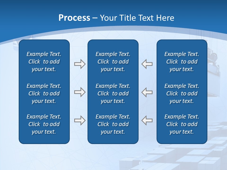 Ship Shipping Earth PowerPoint Template