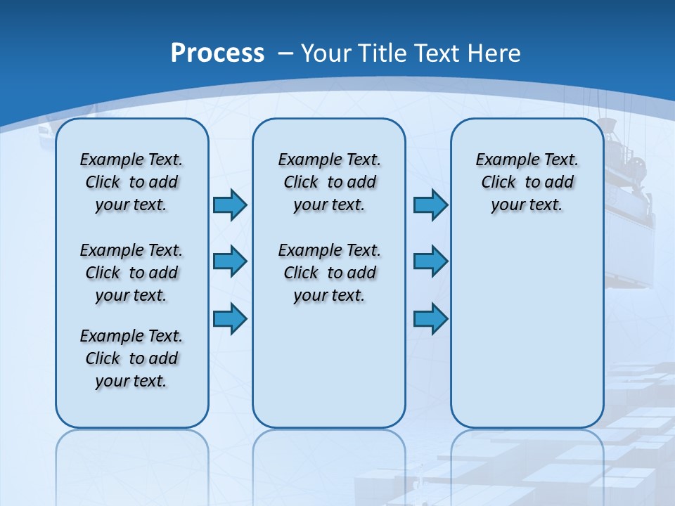 Ship Shipping Earth PowerPoint Template