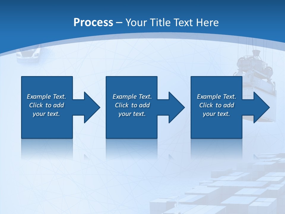 Ship Shipping Earth PowerPoint Template