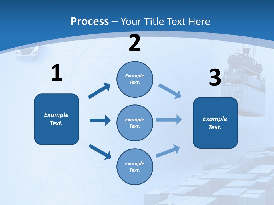 Ship Shipping Earth PowerPoint Template