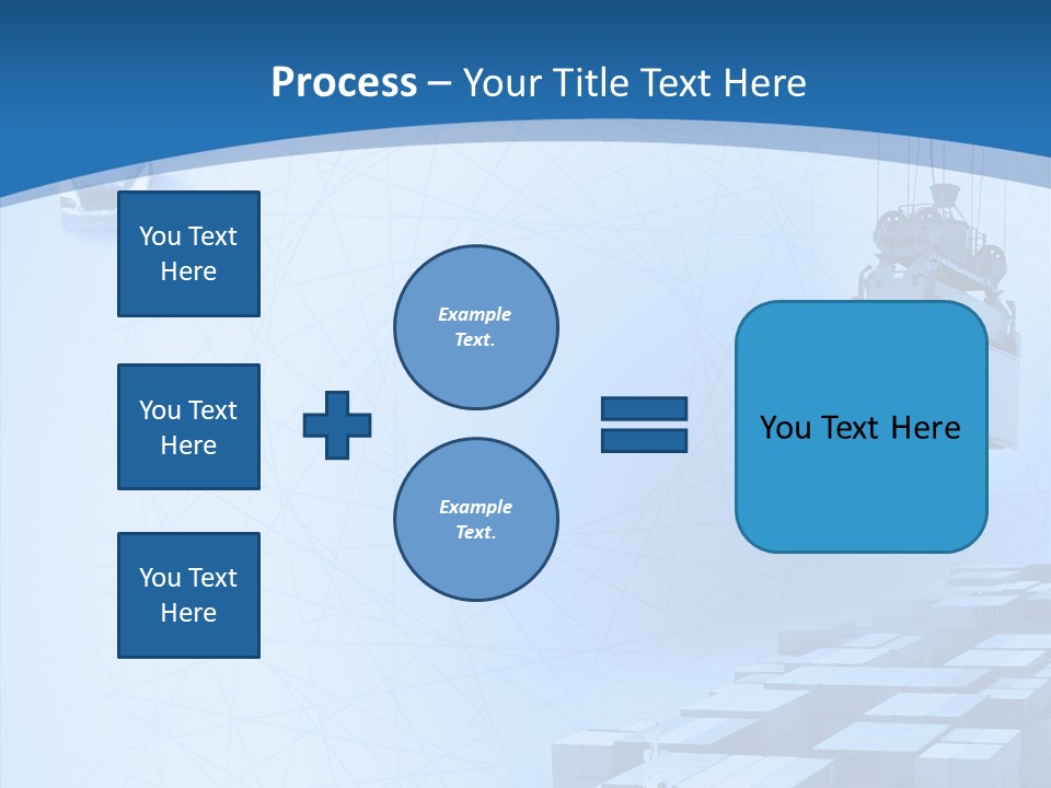 Ship Shipping Earth PowerPoint Template