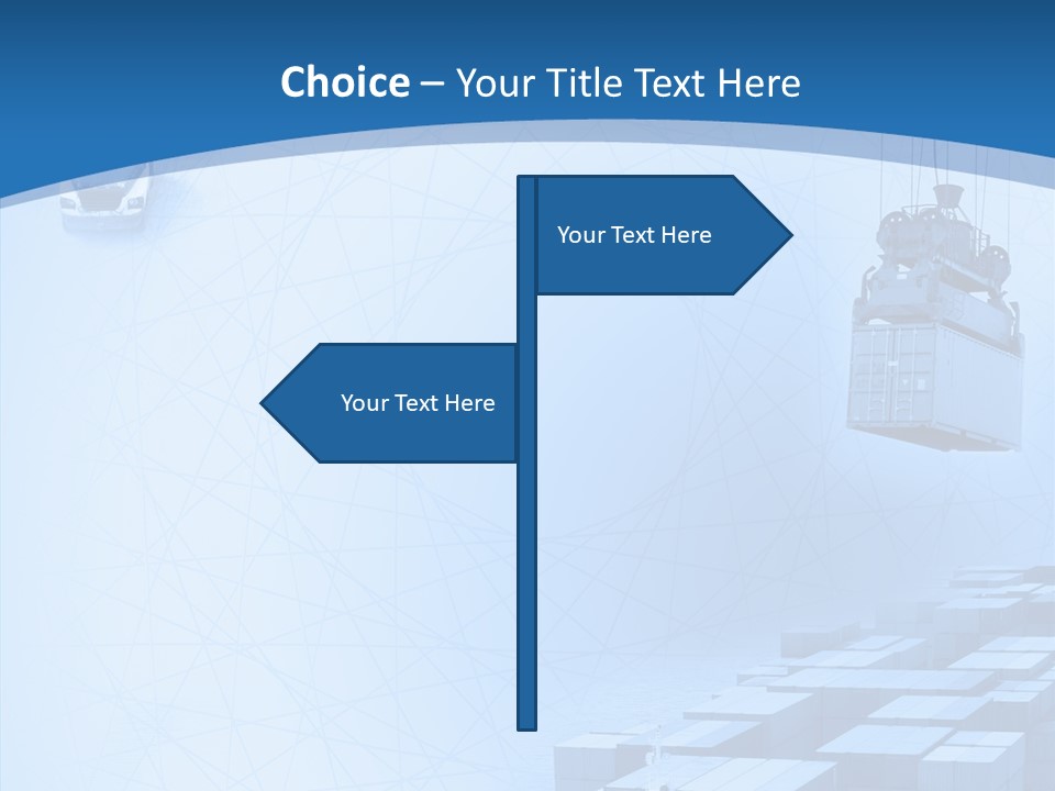 Ship Shipping Earth PowerPoint Template
