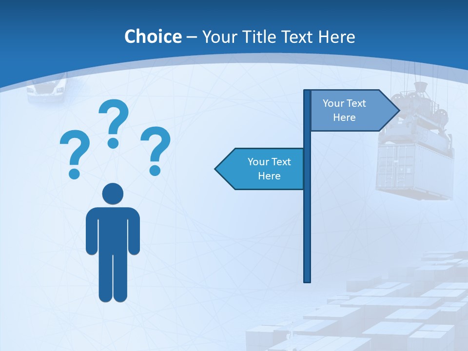 Ship Shipping Earth PowerPoint Template