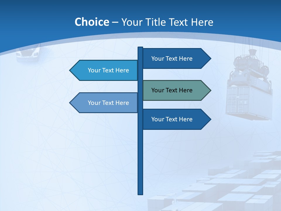 Ship Shipping Earth PowerPoint Template