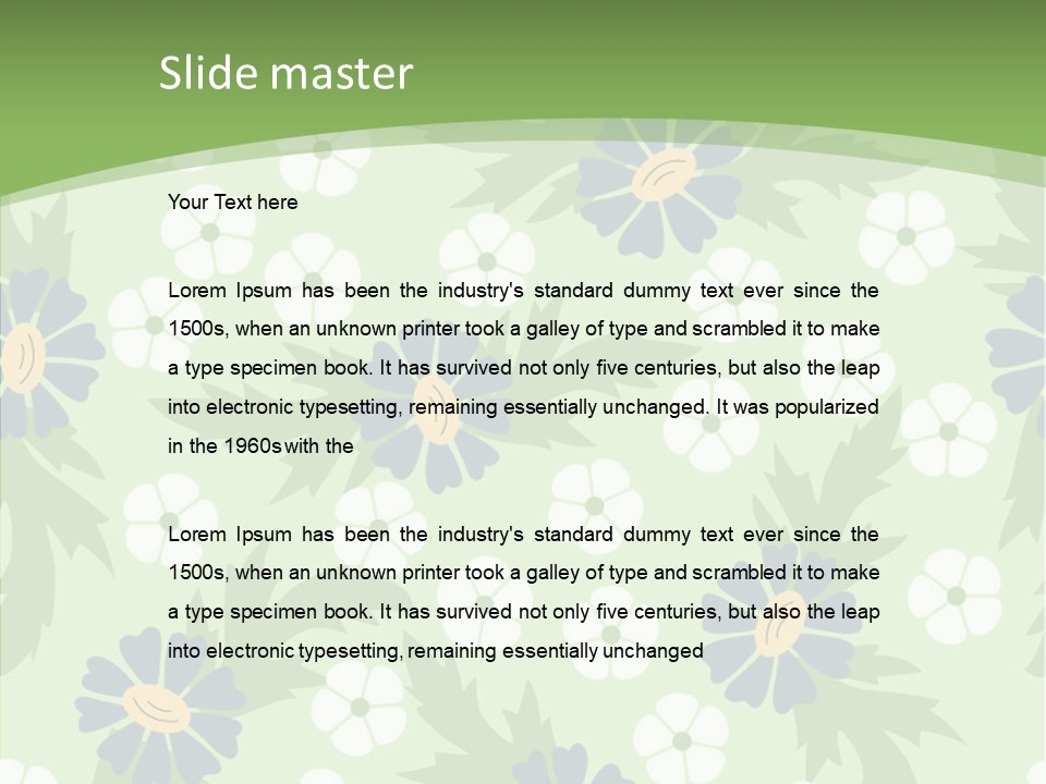 Chair Corporation Writing PowerPoint Template