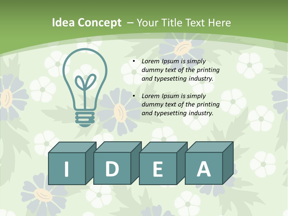 Chair Corporation Writing PowerPoint Template