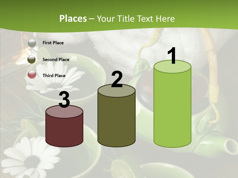 Tea Vegetable Salon PowerPoint Template