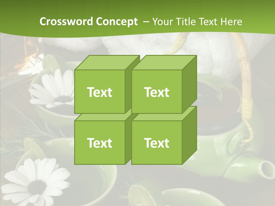 Tea Vegetable Salon PowerPoint Template