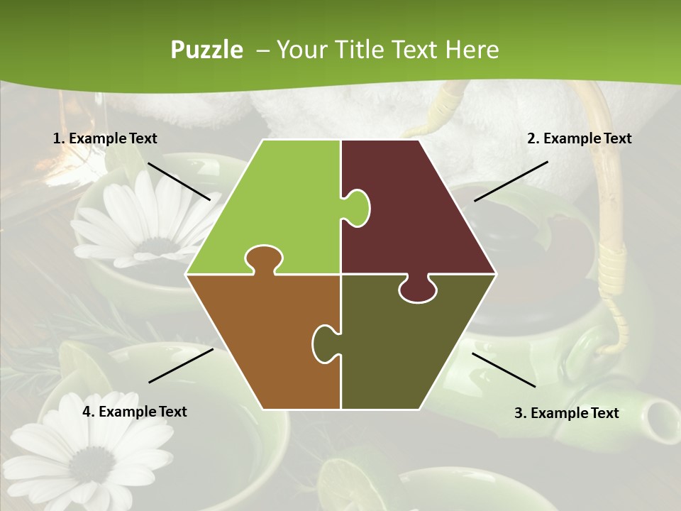 Tea Vegetable Salon PowerPoint Template