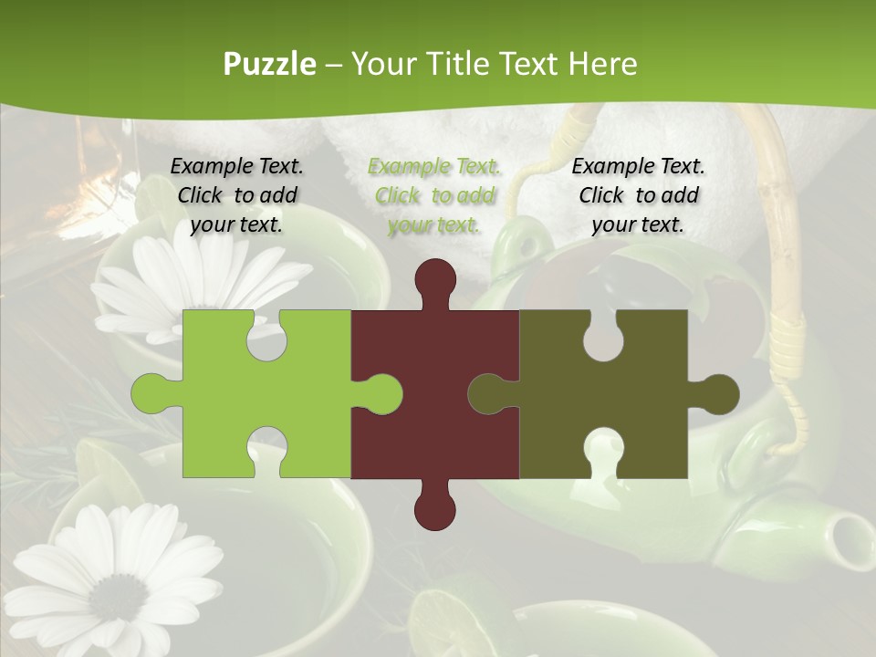 Tea Vegetable Salon PowerPoint Template