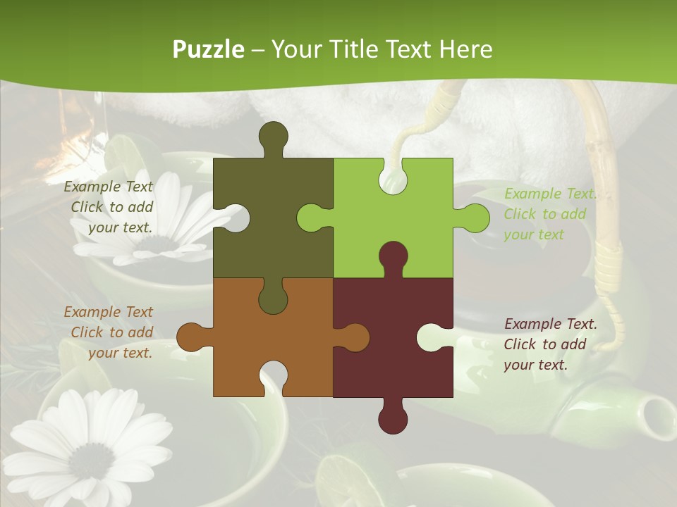 Tea Vegetable Salon PowerPoint Template