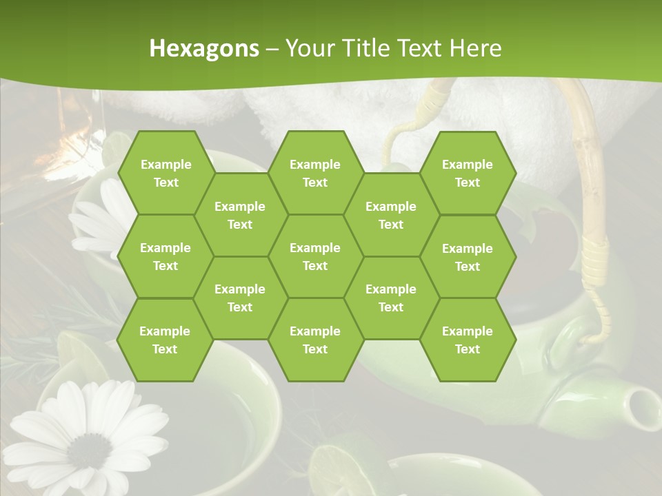 Tea Vegetable Salon PowerPoint Template