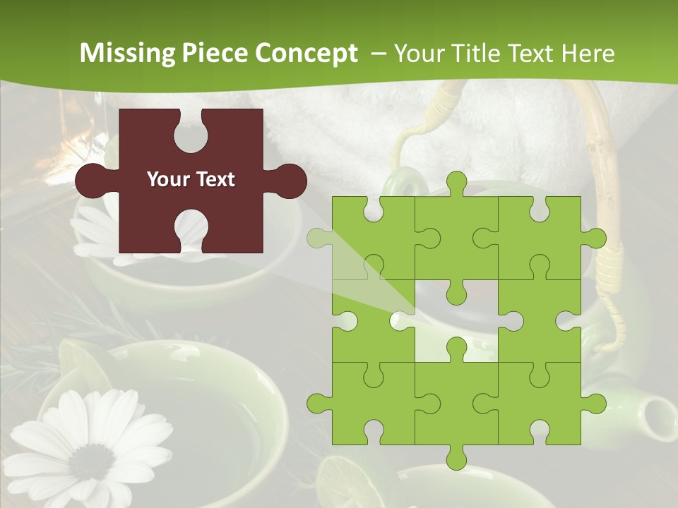 Tea Vegetable Salon PowerPoint Template