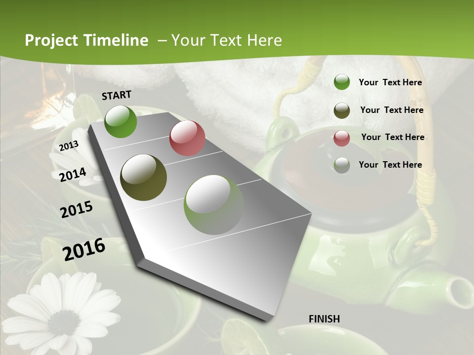 Tea Vegetable Salon PowerPoint Template