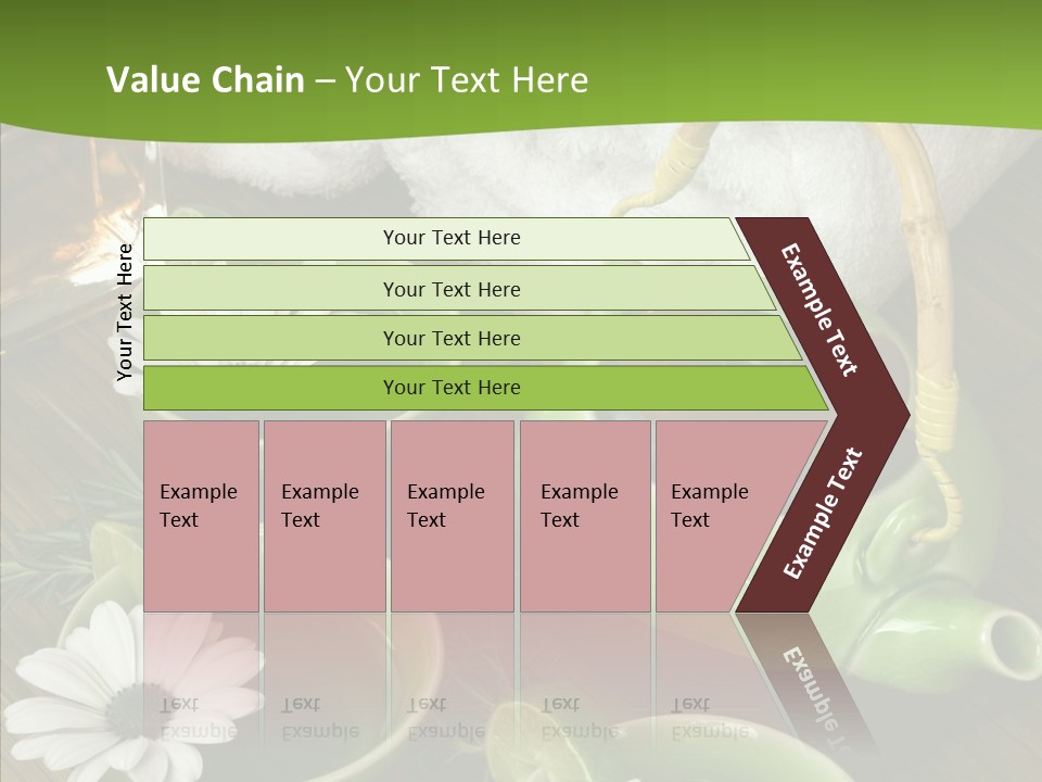 Tea Vegetable Salon PowerPoint Template