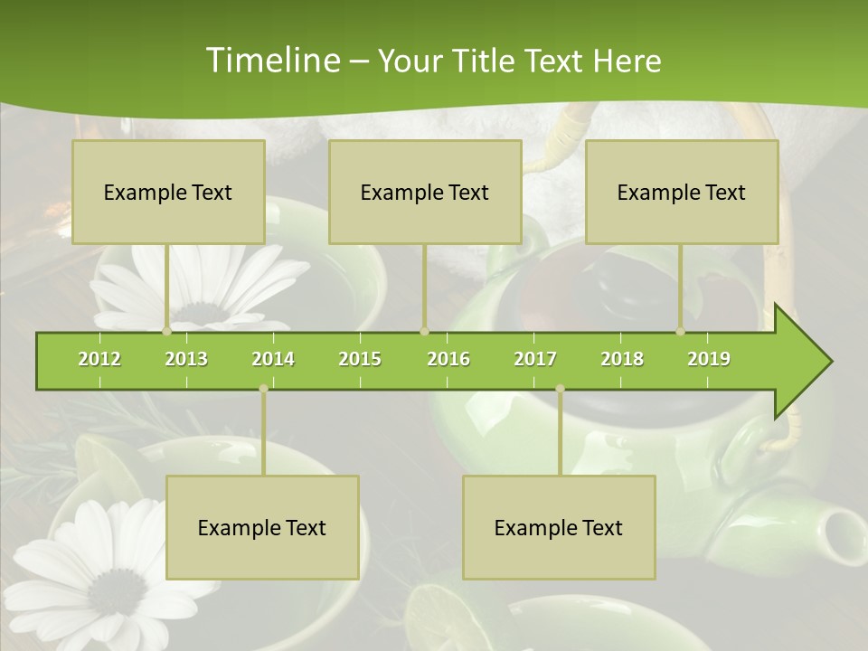 Tea Vegetable Salon PowerPoint Template
