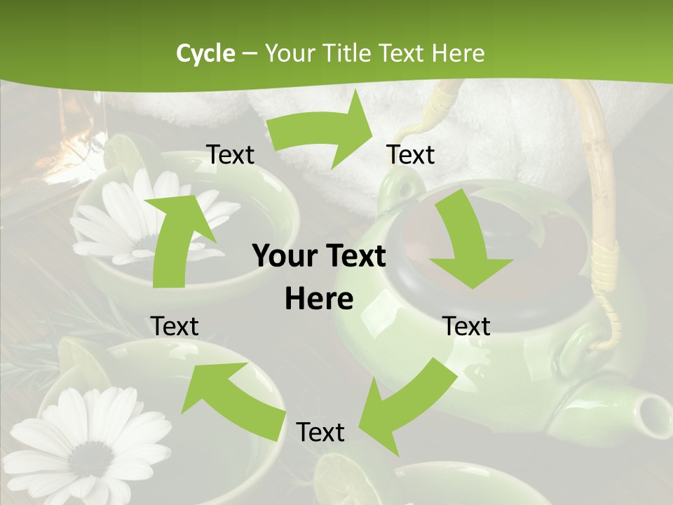 Tea Vegetable Salon PowerPoint Template