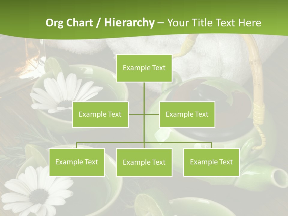 Tea Vegetable Salon PowerPoint Template