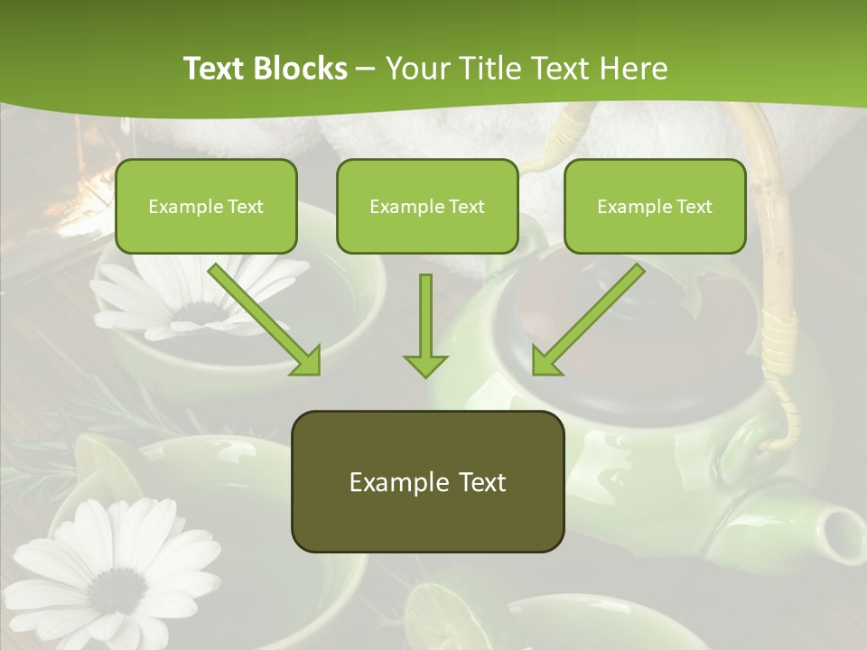 Tea Vegetable Salon PowerPoint Template