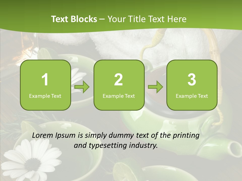 Tea Vegetable Salon PowerPoint Template