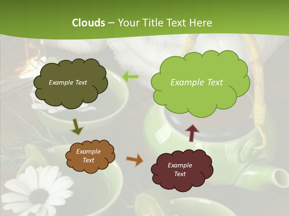 Tea Vegetable Salon PowerPoint Template