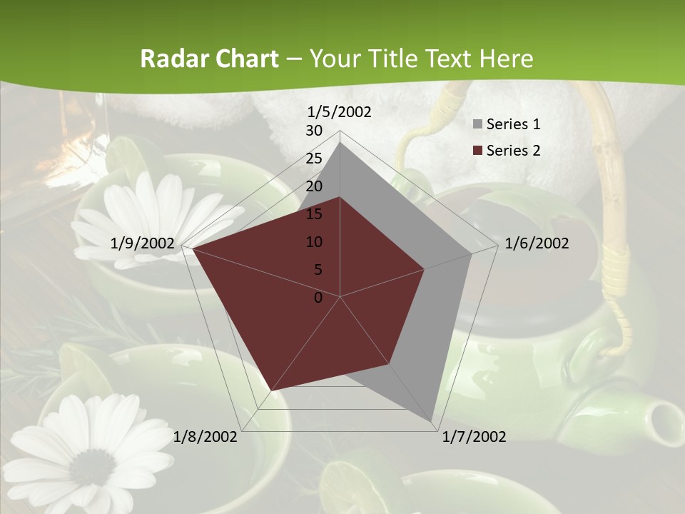 Tea Vegetable Salon PowerPoint Template