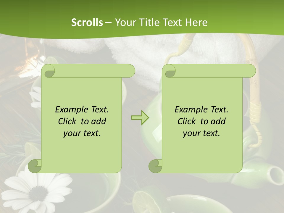 Tea Vegetable Salon PowerPoint Template