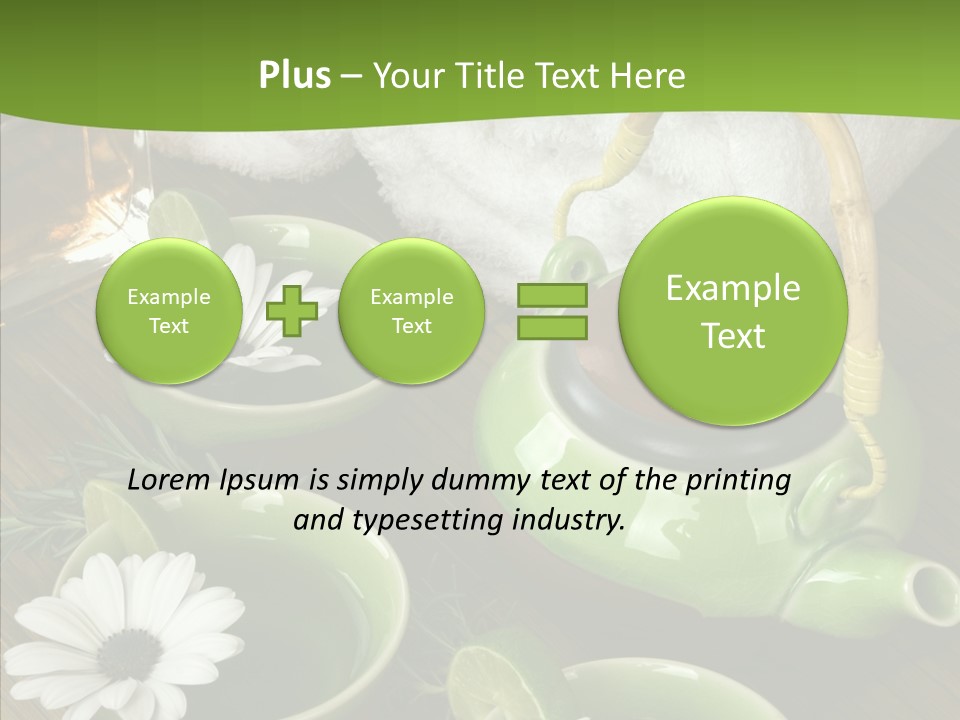 Tea Vegetable Salon PowerPoint Template