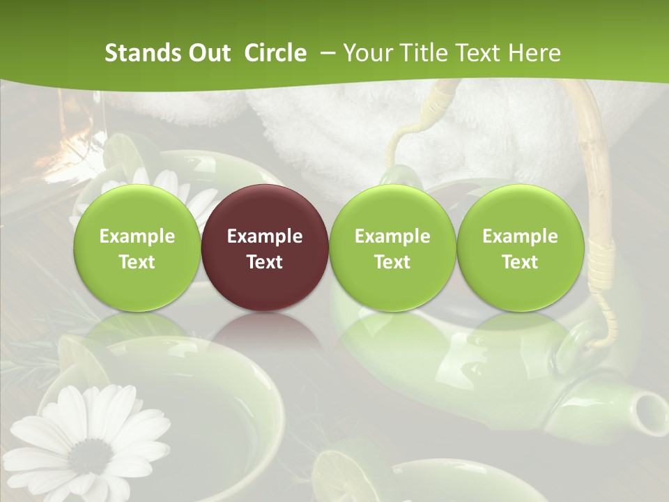 Tea Vegetable Salon PowerPoint Template