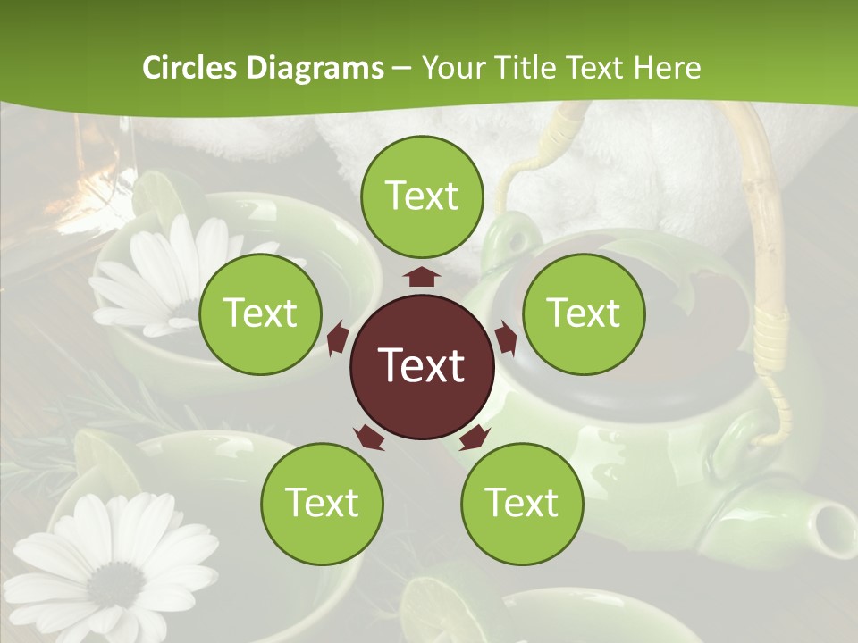 Tea Vegetable Salon PowerPoint Template