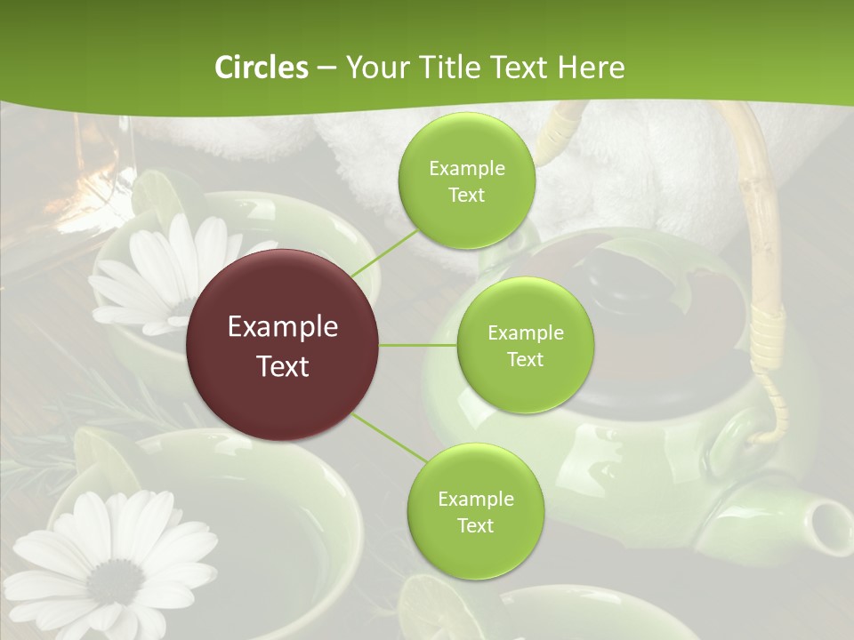 Tea Vegetable Salon PowerPoint Template