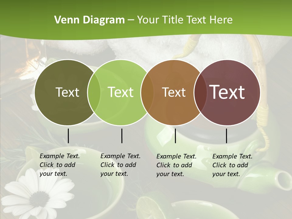 Tea Vegetable Salon PowerPoint Template