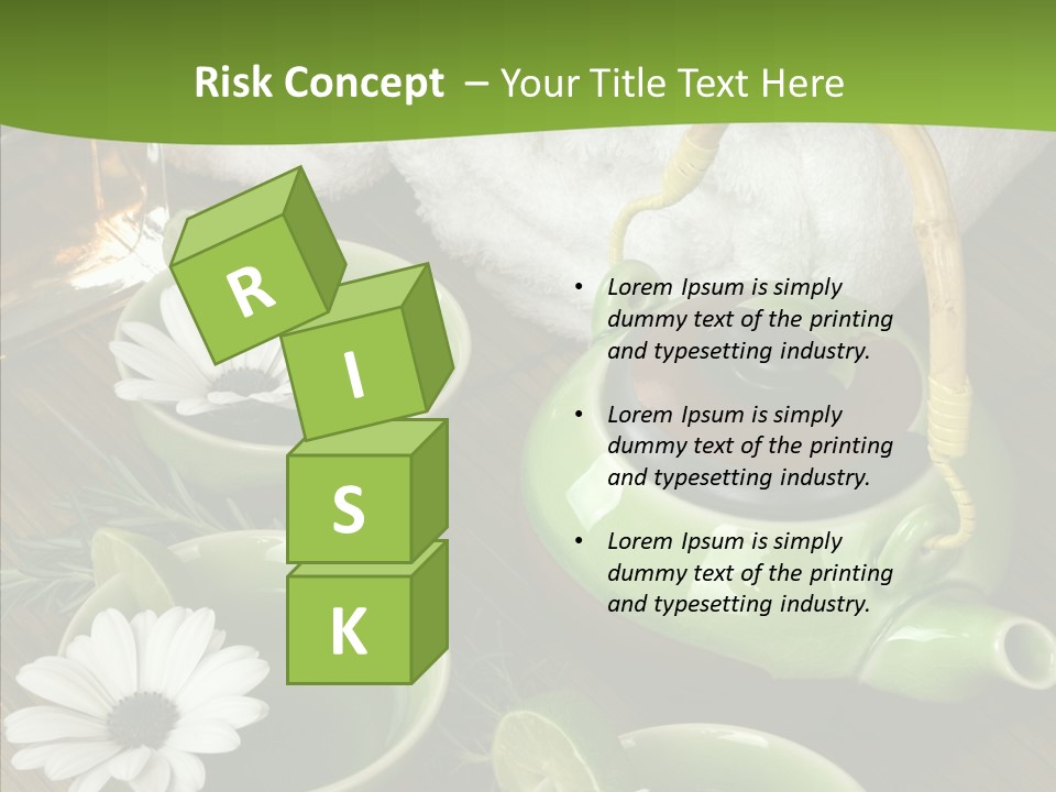 Tea Vegetable Salon PowerPoint Template