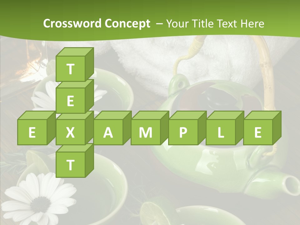 Tea Vegetable Salon PowerPoint Template