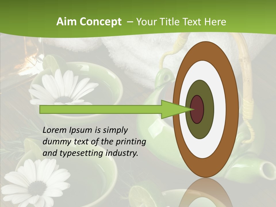 Tea Vegetable Salon PowerPoint Template