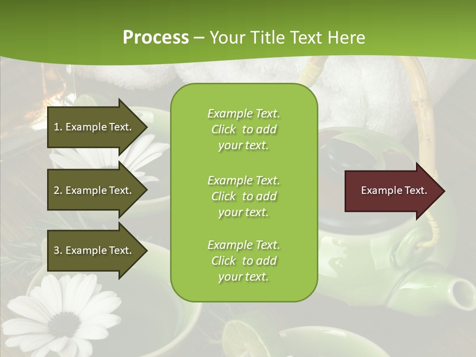 Tea Vegetable Salon PowerPoint Template