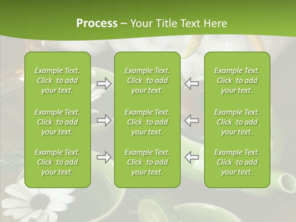 Tea Vegetable Salon PowerPoint Template