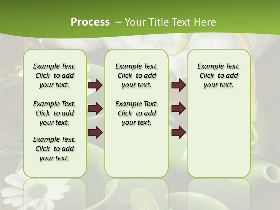 Tea Vegetable Salon PowerPoint Template