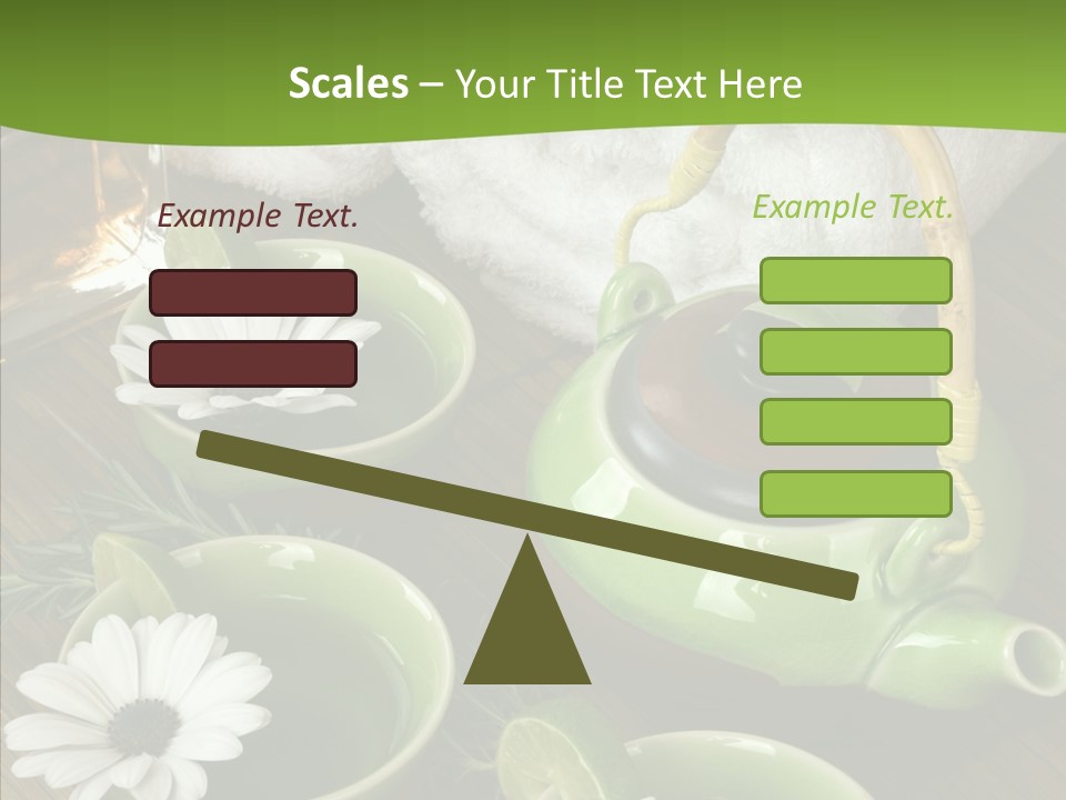 Tea Vegetable Salon PowerPoint Template