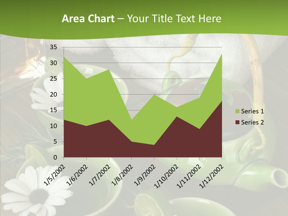 Tea Vegetable Salon PowerPoint Template