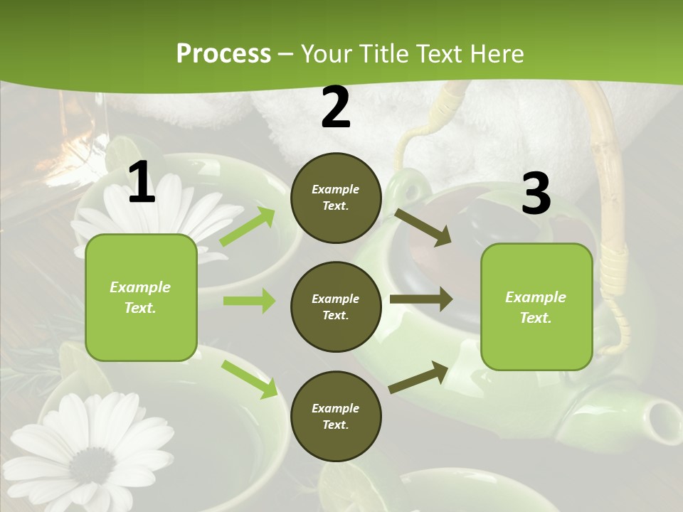 Tea Vegetable Salon PowerPoint Template