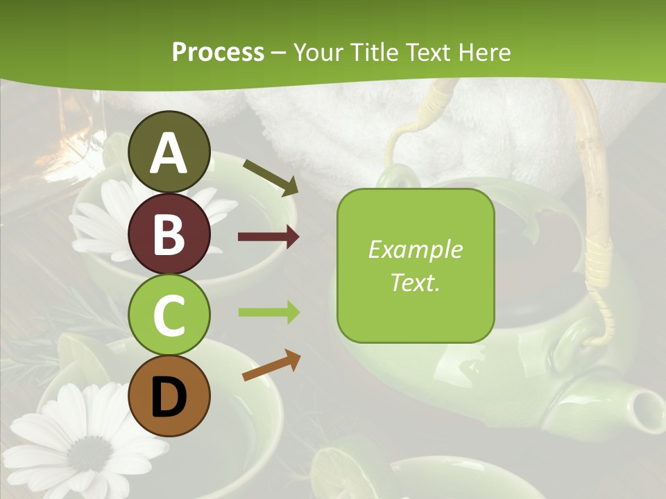 Tea Vegetable Salon PowerPoint Template